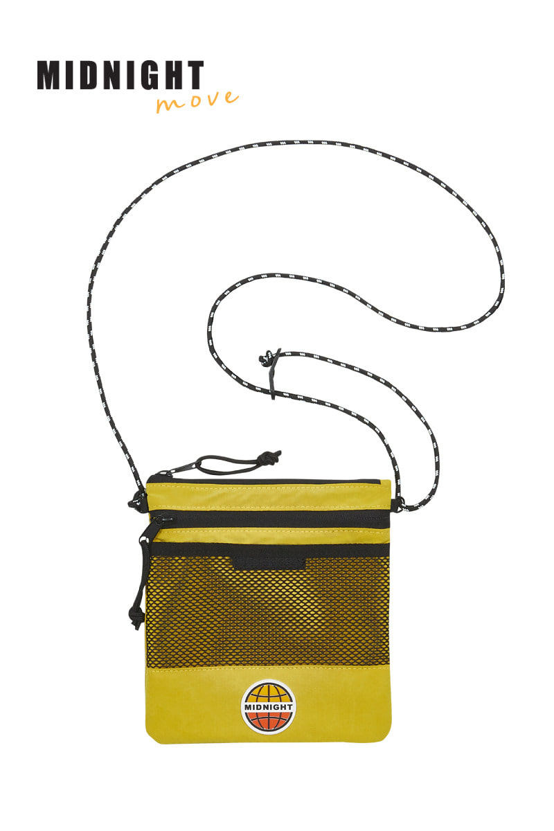 [unisex] logo sacoche bag (yellow)