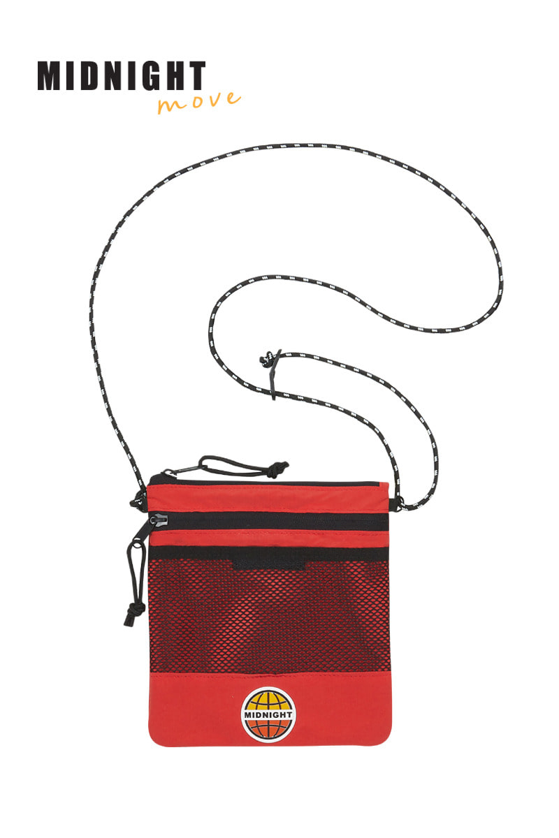 [unisex] logo sacoche bag (red)