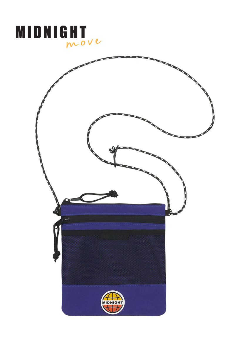 [unisex] logo sacoche bag (purple)